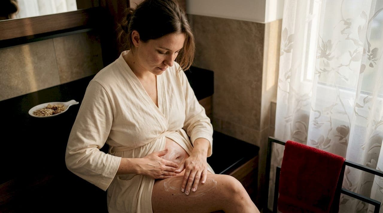 The best postpartum body care moisturizer for sore, changing skin